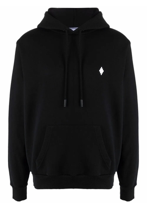 COUNTY OF MILAN embroidered cross logo hoodie - Black