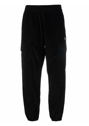 COUNTY OF MILAN Cross corduroy track pants - Black