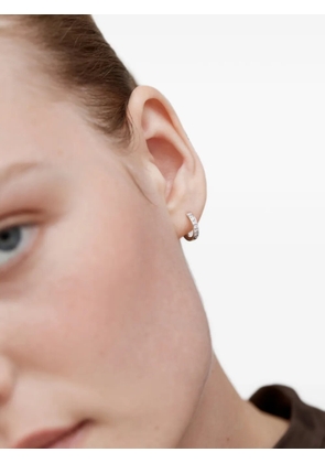 Monica Vinader Essential diamond huggie earrings - Silver