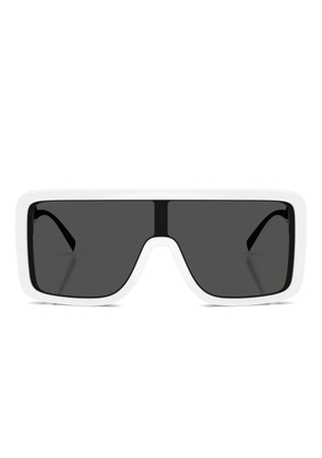 Dolce & Gabbana square-frame logo-detail sunglasses - White
