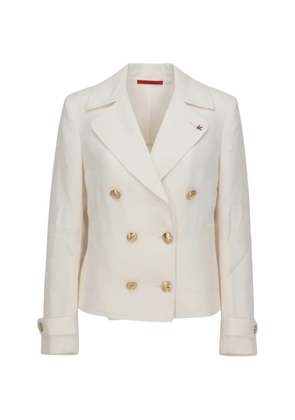 Isaia double-breasted blazer - White