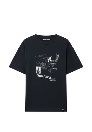Palm Angels Surf Boy regular T-shirt - Black