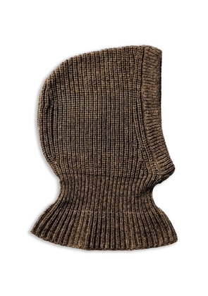 LEMAIRE balaclava in alpaca and yak wool blend - Brown
