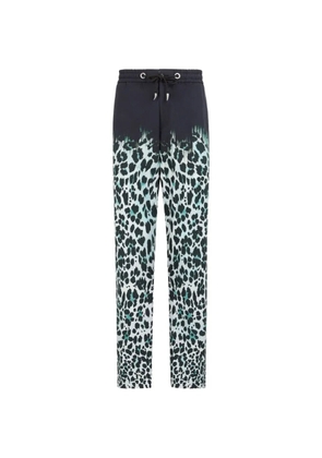 Roberto Cavalli animal-print track pants - Blue
