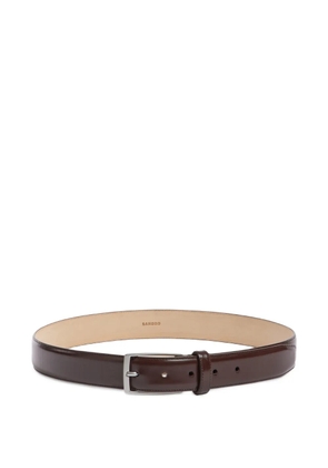 SANDRO polished leather belt - Brown