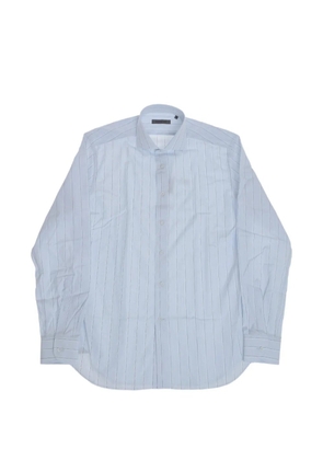 Corneliani striped French-collar shirt - Blue