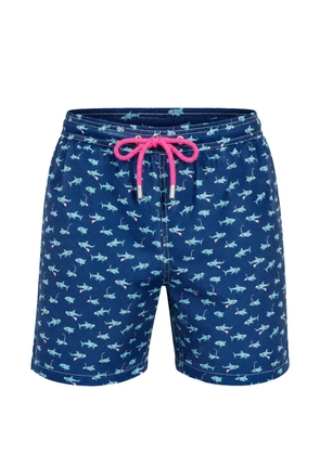 MC2 Saint Barth Lighting shark-print swim shorts - Blue