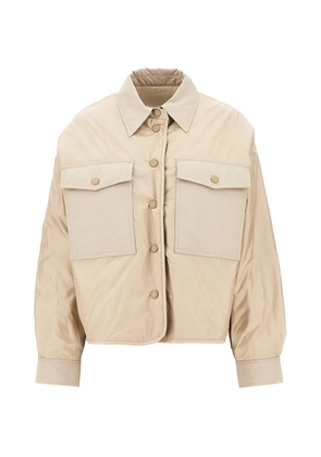 Weekend Max Mara reversible water-repellent canvas padded jacket - sand - Brown