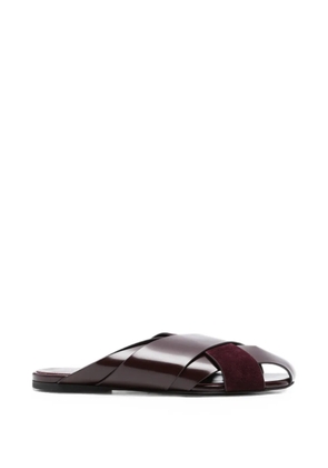 Proenza Schouler crossover-strap mules - Red