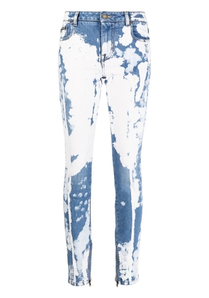 TOM FORD tie dye-print skinny-cut jeans - Blue