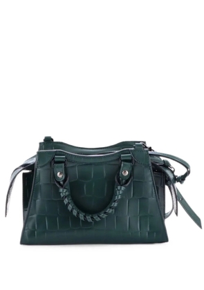 Balenciaga Pre-Owned Neo Classic City Bag Crocodile Embossed Leather Mini crossbody bag - Green
