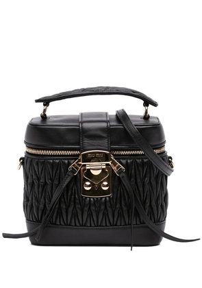 Miu Miu Pre-Owned 2006-2026 Micro Matelasse Nappa Vanity crossbody bag - Black