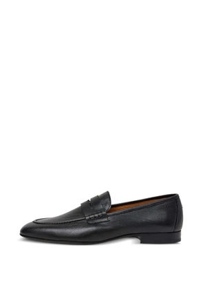 Hackett London Regal Saddle leather loafers - Black