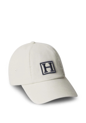 Hackett London logo-embroidered washed-effect baseball cap - Neutrals