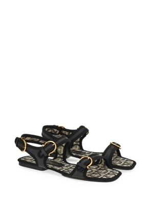 Ferragamo Gancini buckle-fastening sandals - Neutrals