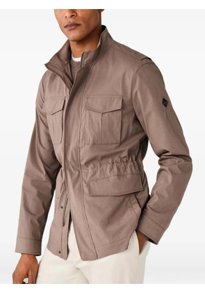 Hackett London Velospeed-patch military jacket - Neutrals