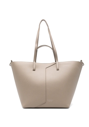 Emporio Armani leather tote bag - Grey