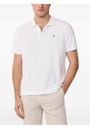 Hackett London towelling short-sleeve polo shirt - Neutrals
