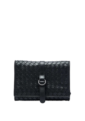 Bottega Veneta Pre-Owned 2012-2026 Nappa Intrecciato Jewelry Roll - Black