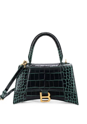 Balenciaga Pre-Owned Hourglass Top Handle Bag Crocodile Embossed Leather Small crossbody bag - Green