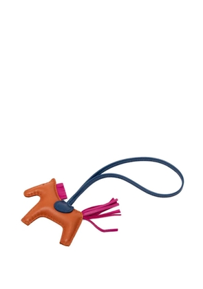 Hermès Pre-Owned 2022 Milo Lambskin Grigri Rodeo Bag Charm PM key chain - Brown