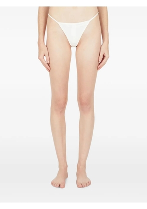 GUESS USA logo-plaque thong - White