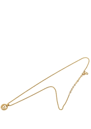 Christian Dior Pre-Owned 20th Century Gold Plated CD Logo Pendant Necklace costume necklace