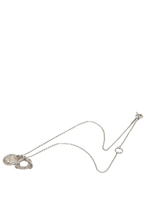 Hermès Pre-Owned 2000-2026 Palladium Plated Cordage Rope Pendant Necklace costume necklace - Silver