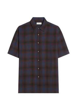 DRIES VAN NOTEN short-sleeve viscose shirt - Blue