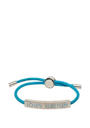 Louis Vuitton Pre-Owned 2020 Nylon and Brass LV Space Bracelet costume bracelet - Blue