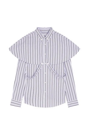 DRIES VAN NOTEN cotton shirt with tie - White