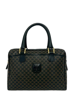 Celine Pre-Owned 20th Century Macadam Coated Canvas boston bag - Brown