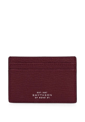 Smythson Ludlow leather card holder - Red
