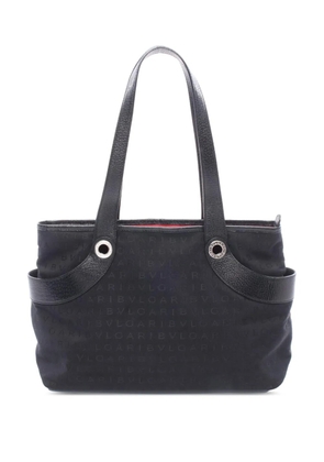 Bvlgari Pre-Owned 1990-2010 Logomania Canvas tote bag - Black