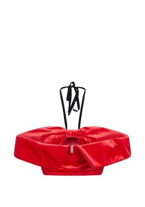 Philosophy Di Lorenzo Serafini bow-detail halterneck top - Red