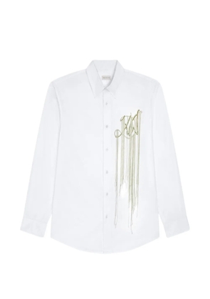 DRIES VAN NOTEN embroidered cotton shirt - White