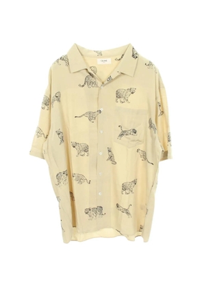 Celine Pre-Owned 2010s animal-print shirt - Yellow