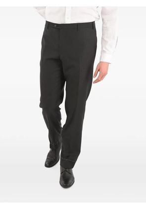 Corneliani virgin wool poplin trousers - Grey