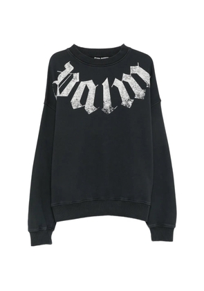 Palm Angels Big Neck Logo crew-neck sweatshirt - Black