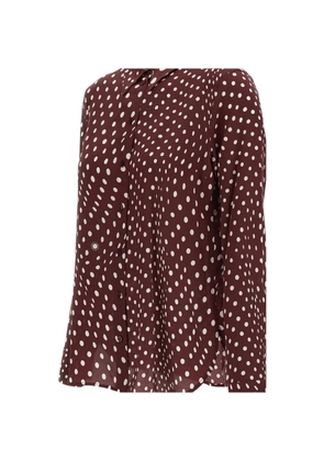 Stella McCartney polka-dot silk shirt - Brown