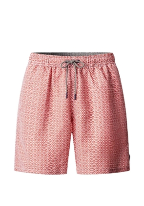 Hackett London Diamond drawstring swim short - Red