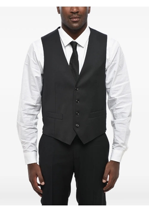 Corneliani button-fastening wool waistcoat - Grey