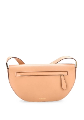 Burberry Pre-Owned Olympia Zip Leather Small shoulder bag - Neutrals