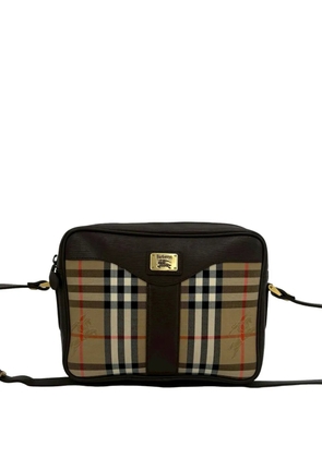 Burberry Pre-Owned 20th Century Haymarket Check Canvas crossbody bag - Neutrals