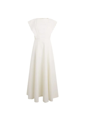 Philosophy Di Lorenzo Serafini scalloped sleeveless midi dress - Neutrals