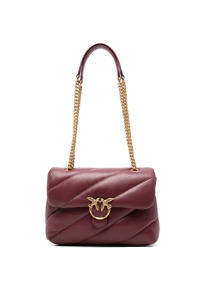 PINKO Love Birds quilted shoulder bag - Red