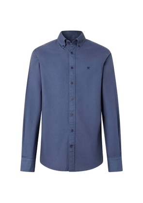 Hackett London embroidered-logo shirt - Blue