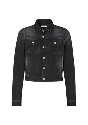 FENDI faded-effect denim jacket - Black