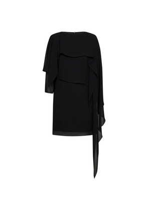 MM6 Maison Margiela layered cape-style mini dress - Black