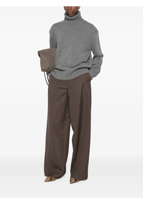 The Frankie Shop Gala ribbed-trim sweater - Grey